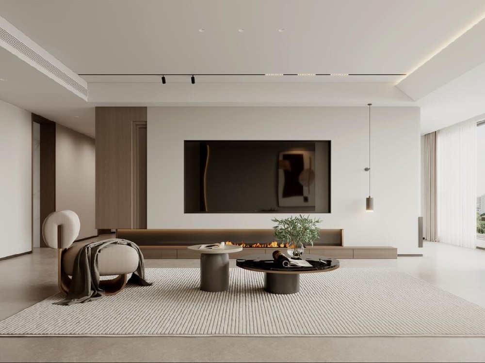 現代極簡亮眼實用的溫馨住所